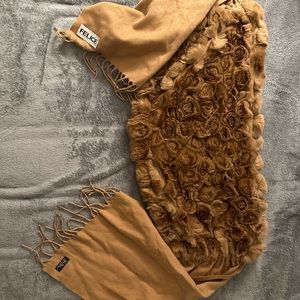 Silk Felice Real Rabbit Fur Scarf